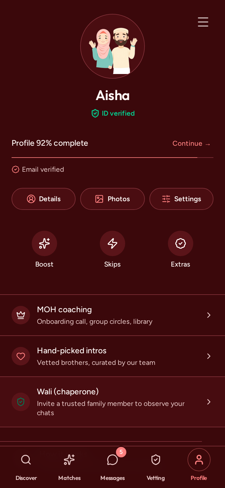 KeepItHalal profile preview